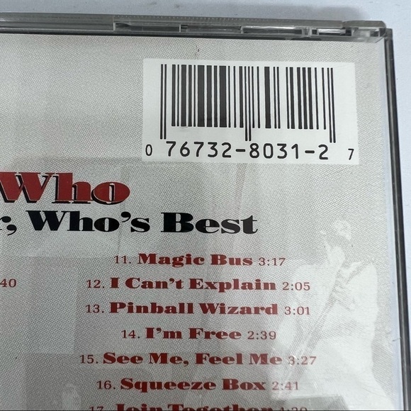 EUC-THE Who-Who's Better, Who's Best-CD 1988 Compilation MCAD-8031MCA Records - Picture 5 of 6